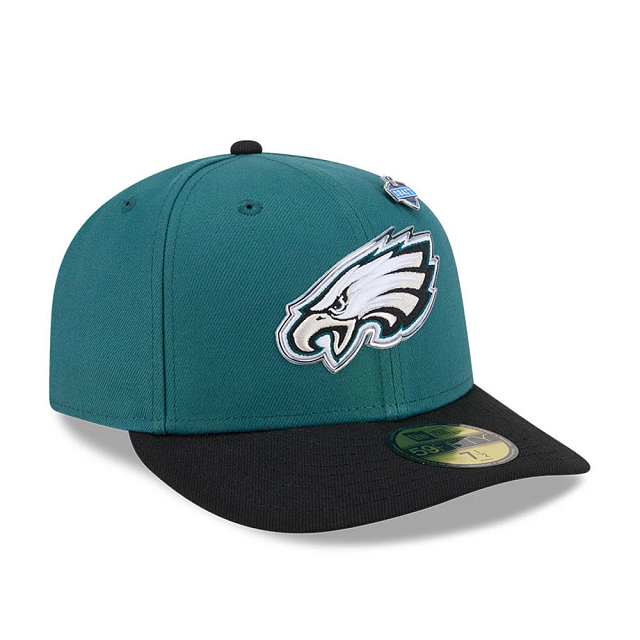 Philadelphia Eagles NFL New Era Men's Green 59Fifty Pre-Curved 2026 Draft Fitted Hat