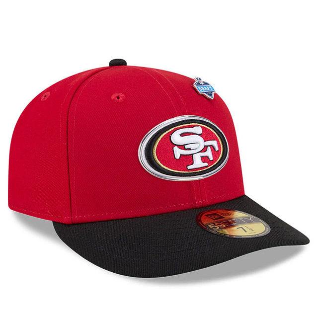San Francisco 49ers NFL New Era Men's Red 59Fifty Pre-Curved 2026 Draft Fitted Hat