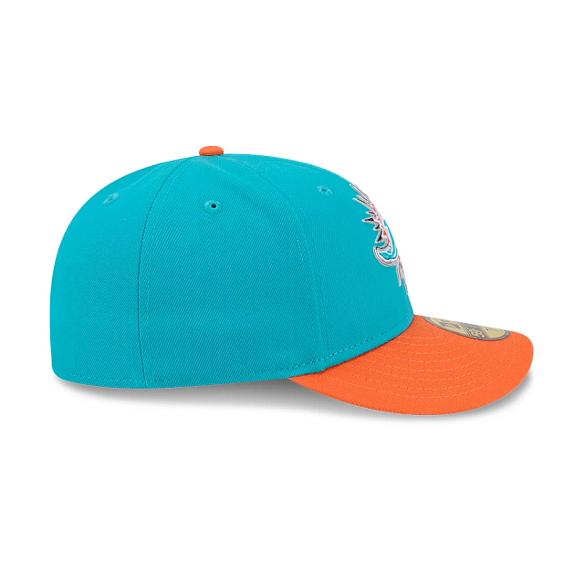 Miami Dolphins NFL New Era Men's Aqua 59Fifty Pre-Curved 2026 Draft Fitted Hat
