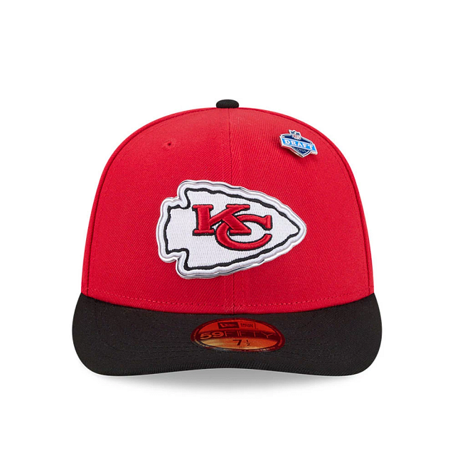 Kansas City Chiefs NFL New Era Men's Red 59Fifty Pre-Curved 2026 Draft Fitted Hat