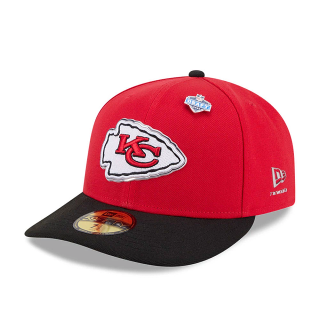 Kansas City Chiefs NFL New Era Men's Red 59Fifty Pre-Curved 2026 Draft Fitted Hat
