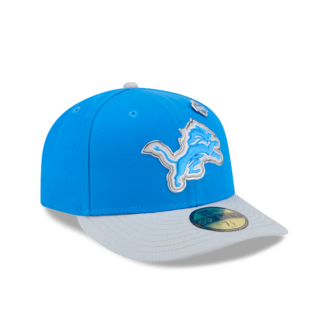 Detroit Lions NFL New Era Men's Honolulu Blue 59Fifty Pre-Curved 2026 Draft Fitted Hat