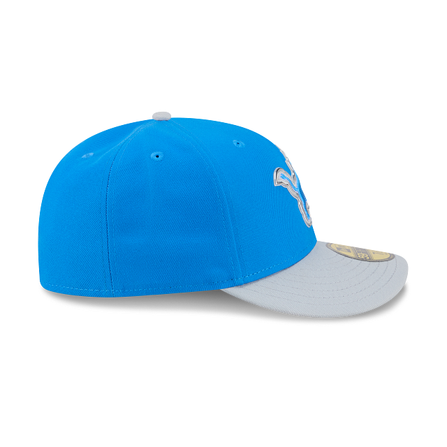 Detroit Lions NFL New Era Men's Honolulu Blue 59Fifty Pre-Curved 2026 Draft Fitted Hat