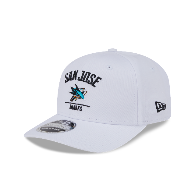 Casquette à visière plate 9Seventy Snapback New Era pour homme, coloris blanc, San Jose Sharks NHL