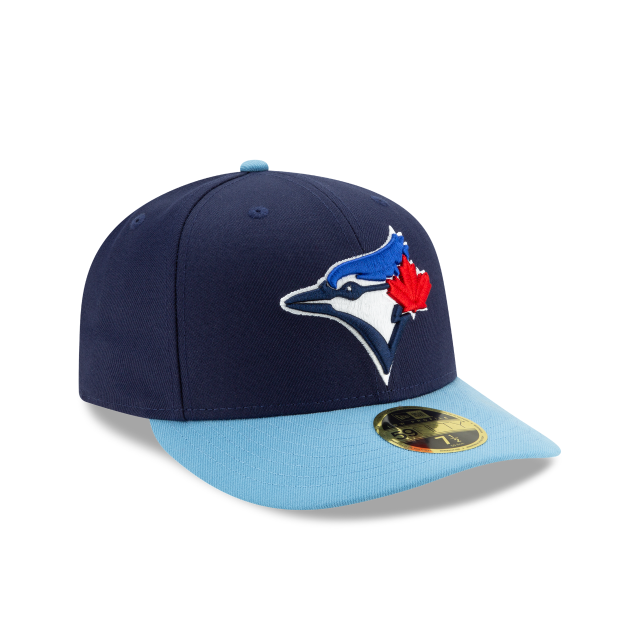 Toronto Blue Jays MLB New Era Men's Royal / Light Blue 59Fifty Low Profile Authentic Collection On Field Hat