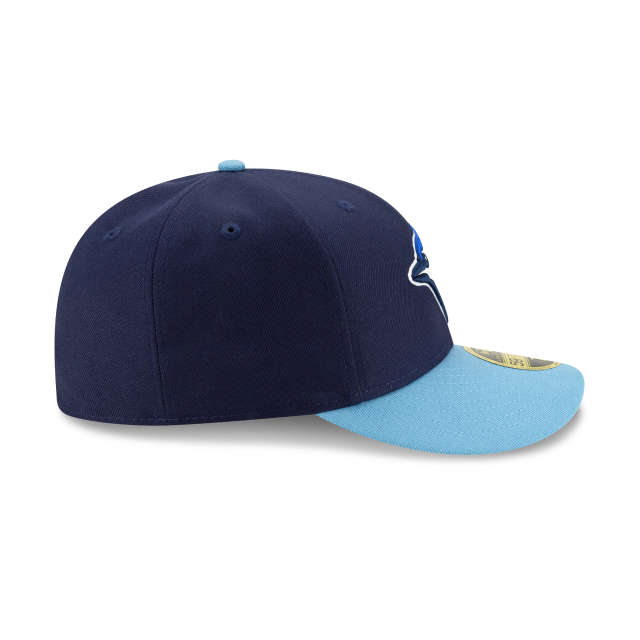 Toronto Blue Jays MLB New Era Men's Royal / Light Blue 59Fifty Low Profile Authentic Collection On Field Hat