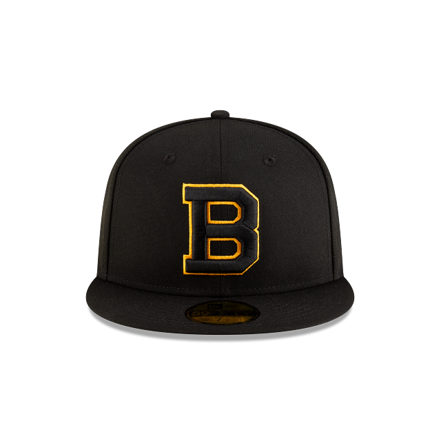 Boston Bruins NHL New Era Men's Black Vintage Collection 59Fifty Fitted Hat