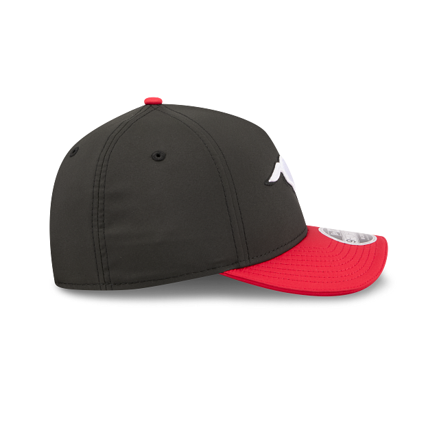 Calgary Stampeders CFL New Era Men's Black Red 9FORTY M-Crown 2026 Sideline Adjustable A-Frame Hat