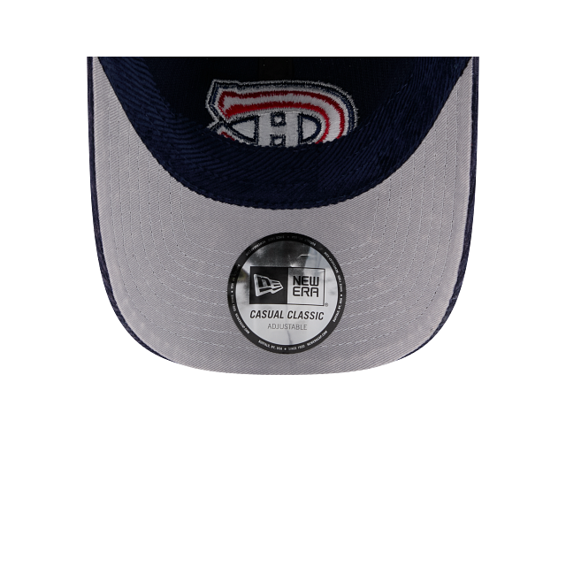 Montreal Canadiens NHL New Era Men's Navy Casual Classic Cord Adjustable Hat