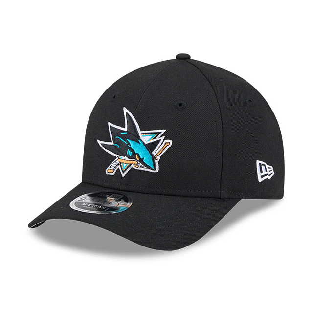 San Jose Sharks NHL New Era Men's Black 9Forty M-Crown Snapback Hat