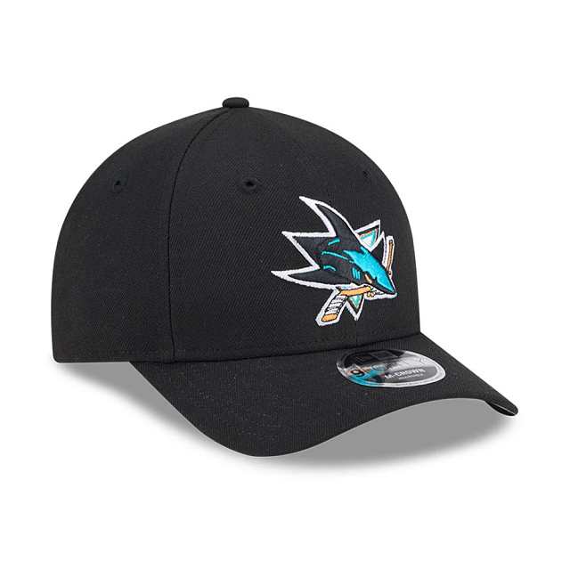 San Jose Sharks NHL New Era Men's Black 9Forty M-Crown Snapback Hat