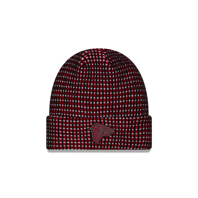 Atlanta Falcons NFL New Era Men's Red/Black 2026 Sideline Cold Weather Cuffed Knit Beanie Hat