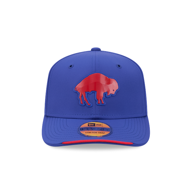 Buffalo Bills NFL New Era Men's Royal 9Seventy 2026 Sideline Stretch Throwback Logo Snapback