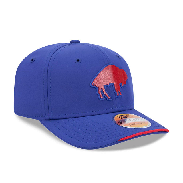 Buffalo Bills NFL New Era Men's Royal 9Seventy 2026 Sideline Stretch Throwback Logo Snapback