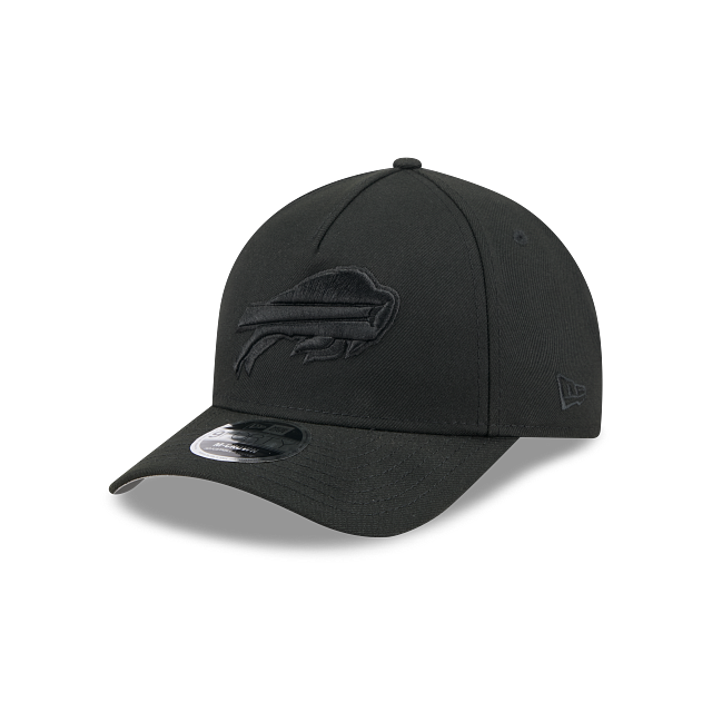 Buffalo Bills NFL New Era Men's Black on Black 9FORTY M-Crown A-Frame Adjustable Hat