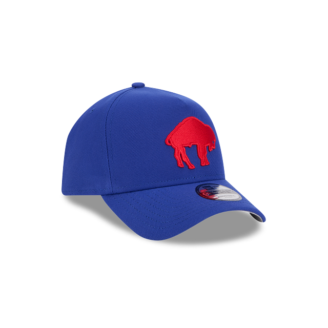 Buffalo Bills New Era Men's Majestic Blue 9Forty A-Frame Throwback Logo Snapback