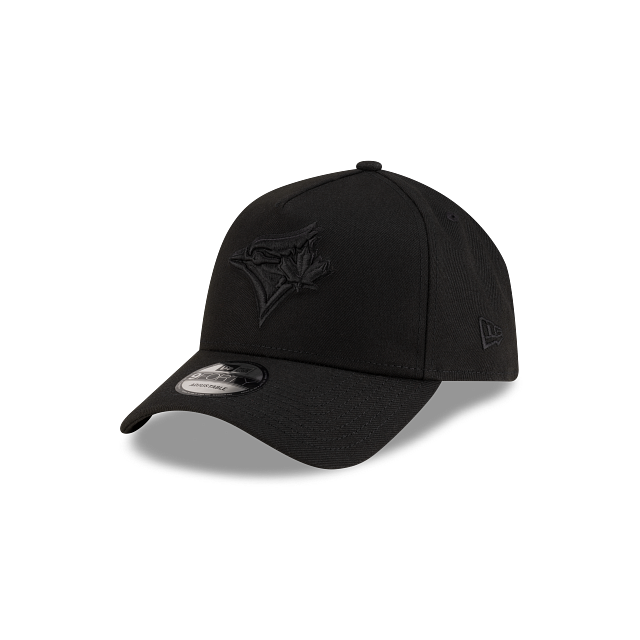 Casquette à visière ajustable 9Forty A-Frame noire sur noire des Blue Jays de Toronto MLB New Era pour homme