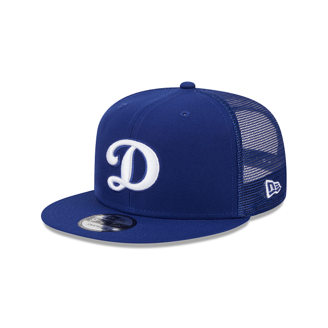Casquette snapback 9Fifty Trucker bleu royal pour homme des Dodgers de Los Angeles MLB New Era