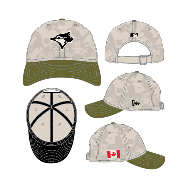 Toronto Blue Jays MLB New Era Men's Camo 9Twenty 2025 AFD Adjustable Hat
