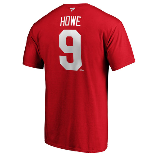 Gordie Howe Detroit Red Wings NHL Fanatics Branded Men's Red Alumni Authentic T-Shirt