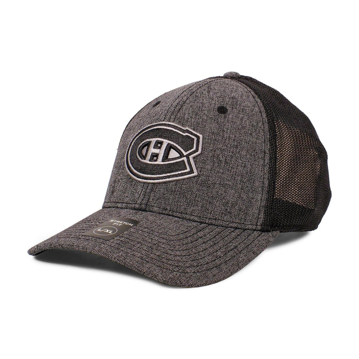 Montreal Canadiens NHL American Needle Men's Tonal Heathered Poly Stretch Fit Hat