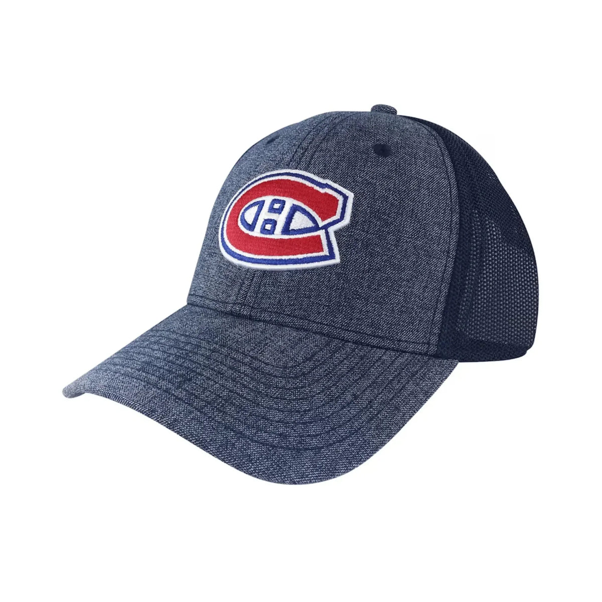 Montreal Canadiens NHL American Needle Men's Grey/Navy Heathered Poly Stretch Fit Hat