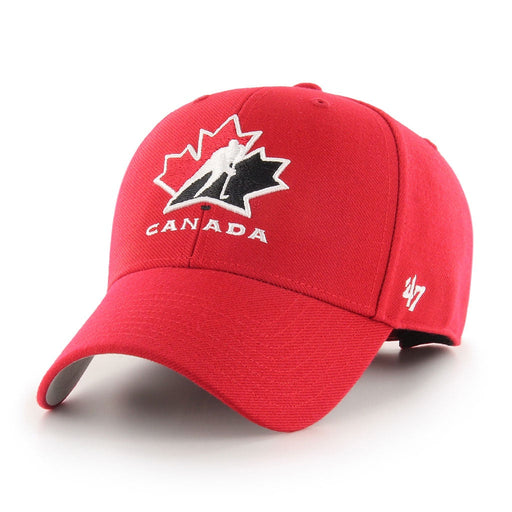 Hockey Canada IIHF 47 Brand Men's Red MVP Adjustable Hat