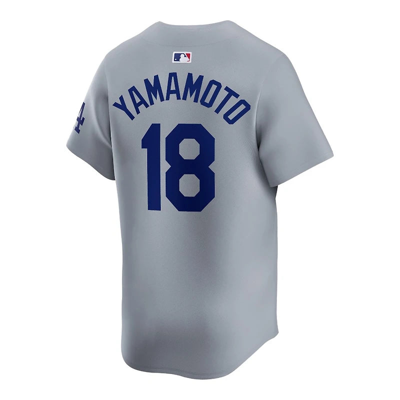Yoshinobu Yamamoto Los Angeles Dodgers MLB Nike Men's Cloud Grey Road Limited Jersey