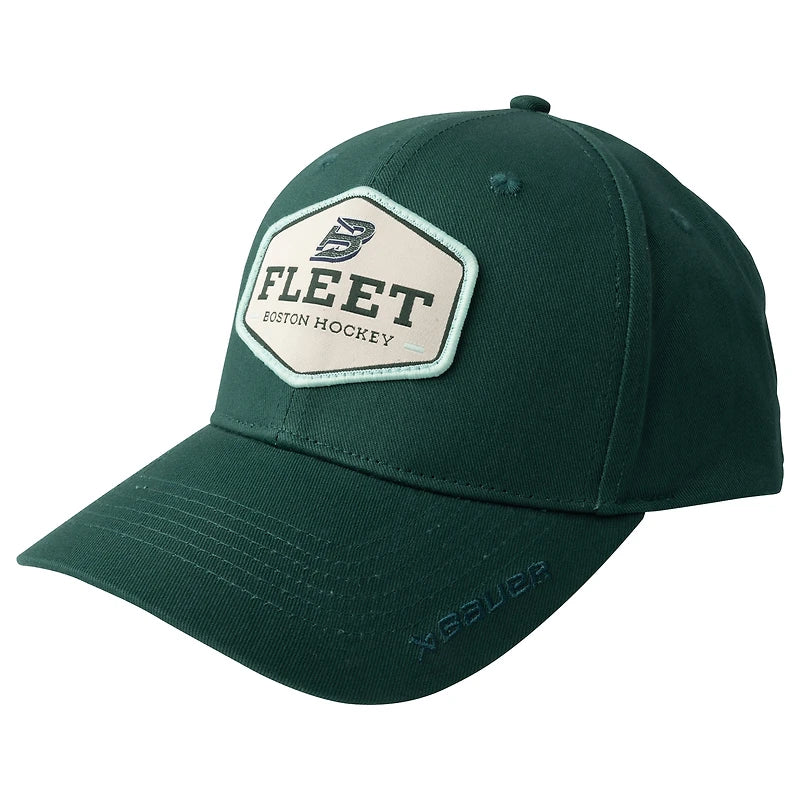 Casquette unisexe Boston Fleet PWHL Bauer à patch vert