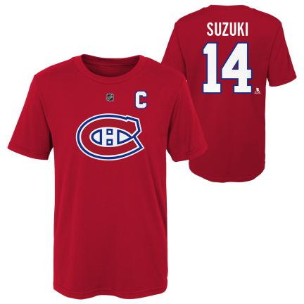 Nick Suzuki Canadiens de Montréal NHL Outerstuff T-shirt rouge pour jeunes