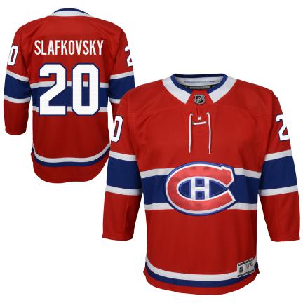 Juraj Slafkovsky Montreal Canadiens NHL Outerstuff Youth Red Premier Jersey