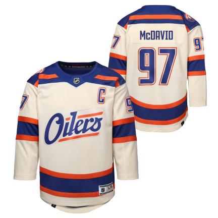Maillot alternatif de première classe Outerstuff pour jeunes des Oilers d'Edmonton de Connor McDavid (LNH)