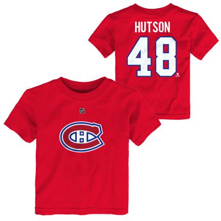 Lane Hutson #48 Montreal Canadiens NHL Outerstuff Kids Red T-Shirt