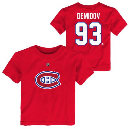 T-shirt rouge pour tout-petit Ivan Demidov Montreal Canadiens NHL Outerstuff