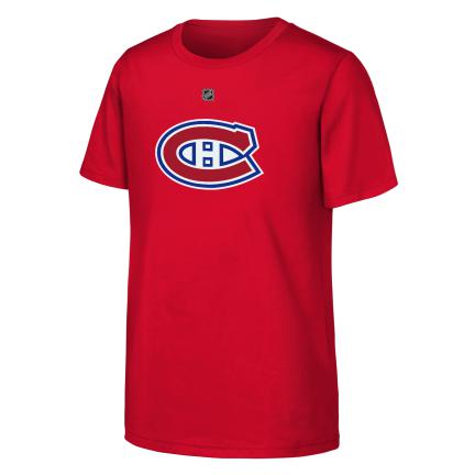 Cole Caufield #13 Montreal Canadiens NHL Outerstuff Youth Red T-Shirt