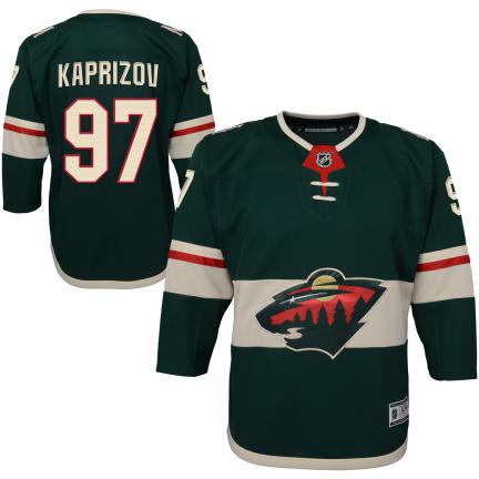 Kirill Kaprizov Minnesota Wild NHL Outerstuff Youth Green Premier Home Jersey
