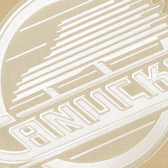 Vancouver Canucks NHL Bulletin Men's Wheat Twill Tonal Logo Crew Sweater