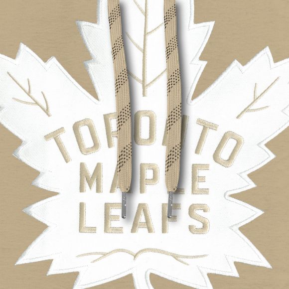 Sweat à capuche Toronto Maple Leafs NHL Bulletin pour homme, couleur blé, en sergé ton sur ton, logo.
