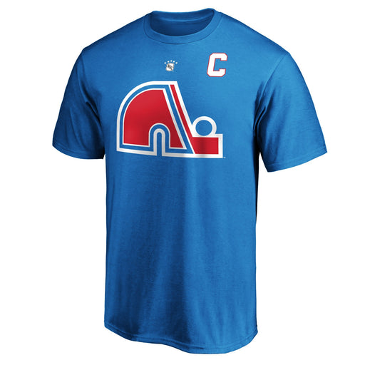 Joe Sakic Quebec Nordiques NHL Fanatics Branded Men's Light Blue Alumni Authentic T-Shirt