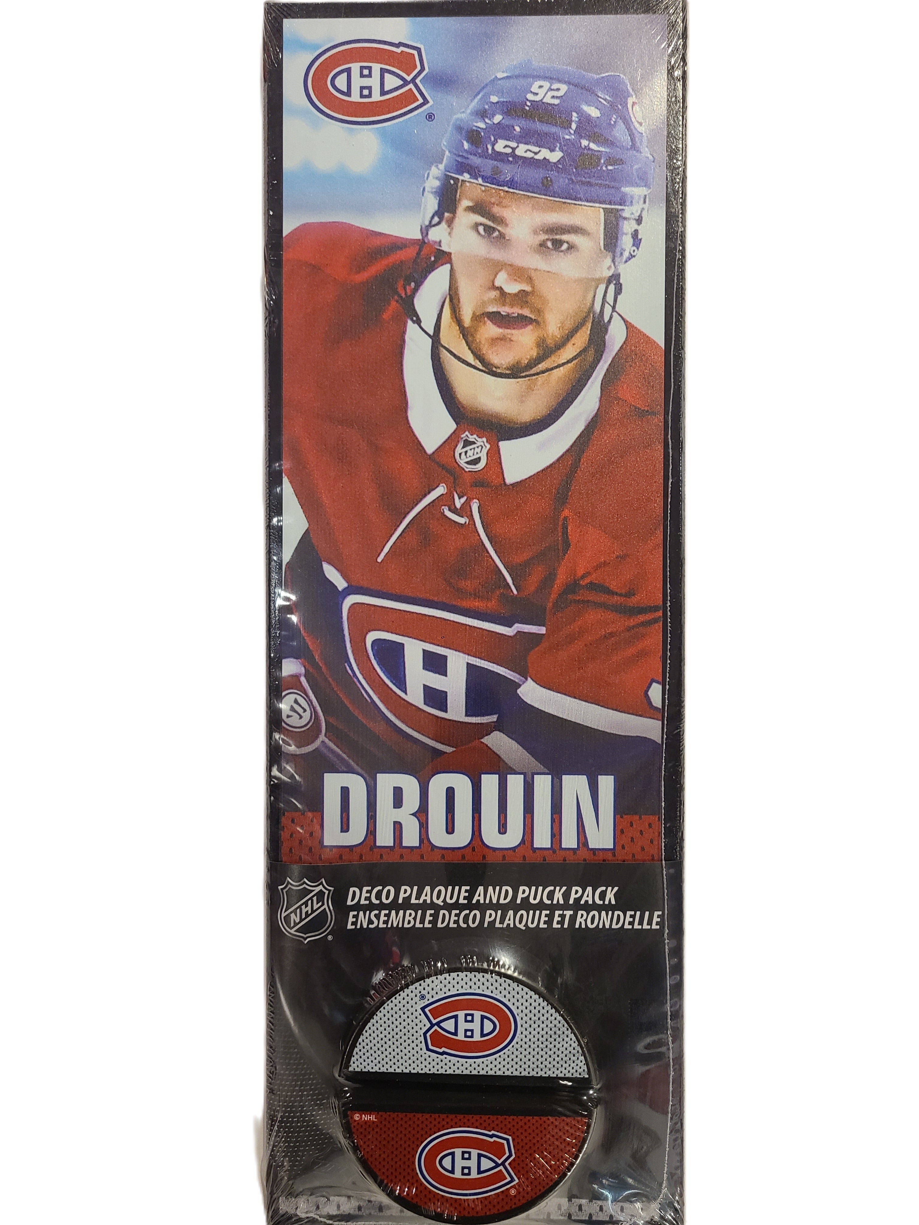 Jonathan Drouin Canadiens de Montréal NHL Inglasco Déco Plaque et Puck Holder Set