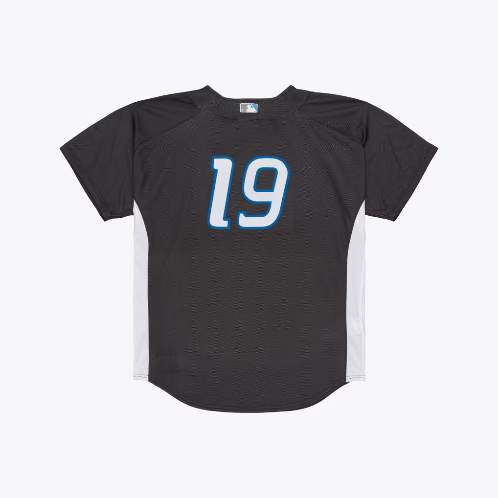 Jose Bautista Toronto Blue Jays MLB Mitchell & Ness Men's Dark Gray 2008 Authentic Batting Practice Jersey