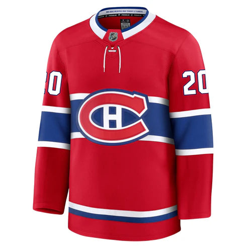 Maillot Juraj Slafkovský Montréal Canadiens NHL Fanatics Branded Rouge Pro-Stitched Premium pour homme
