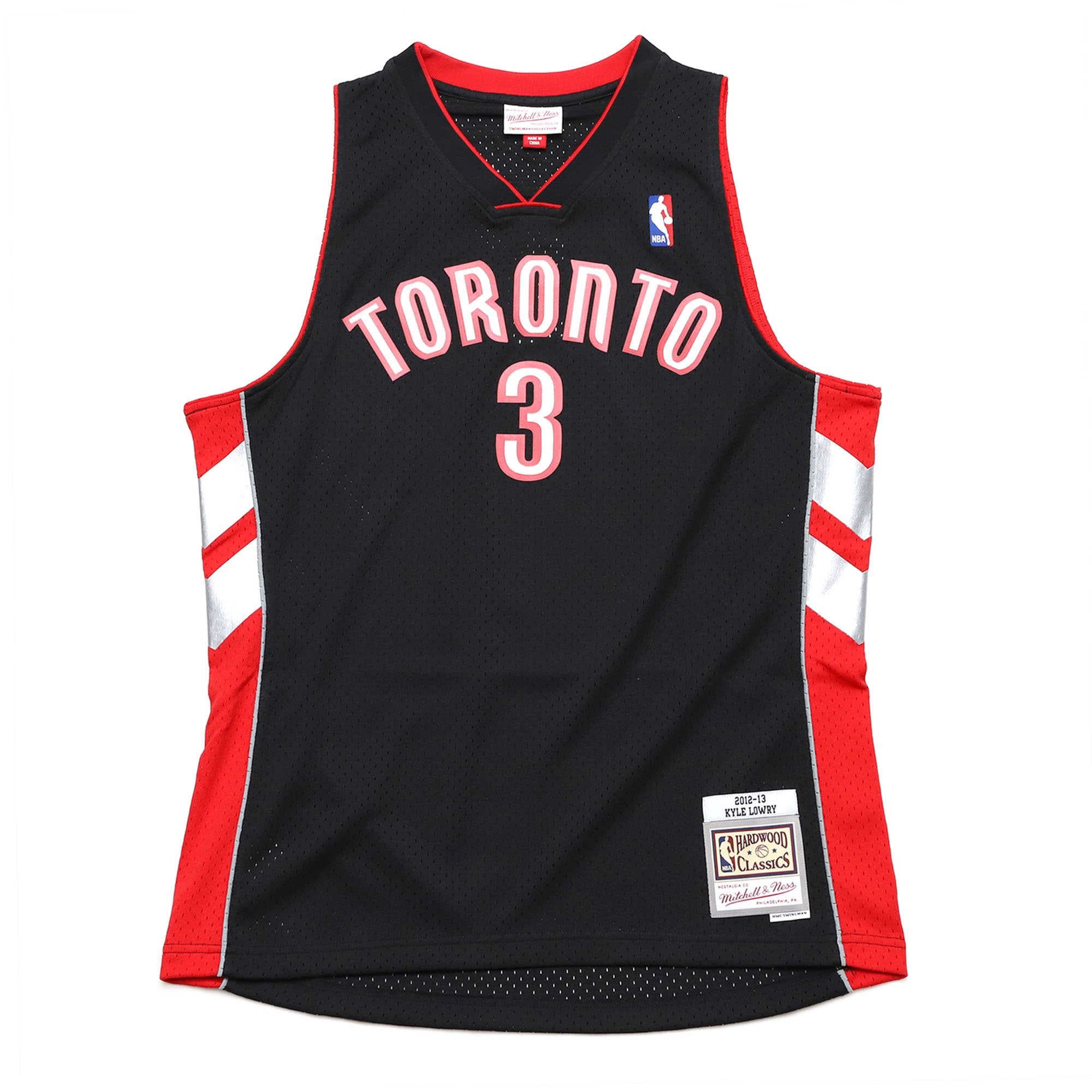 Kyle Lowry Toronto Raptors NBA Mitchell & Ness Men's Black 2012-2013 Hardwood Classics Swingman Jersey