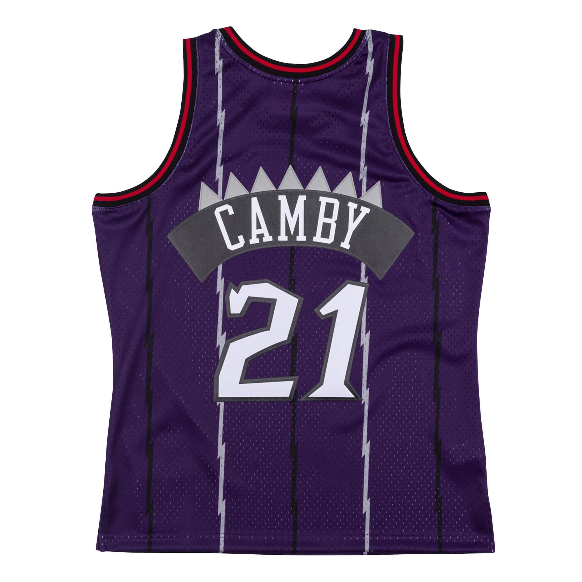 Marcus Camby Toronto Raptors NBA Mitchell & Ness Men's Purple 1998-99 Hardwood Classics Swingman Jersey