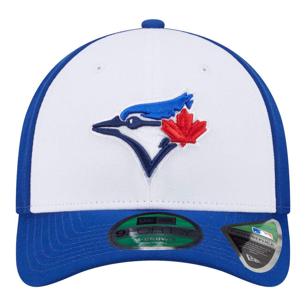 Toronto Blue Jays MLB New Era Men's Royal/White 9Forty 50th Anniversary Side Patch Player Replica Snapback