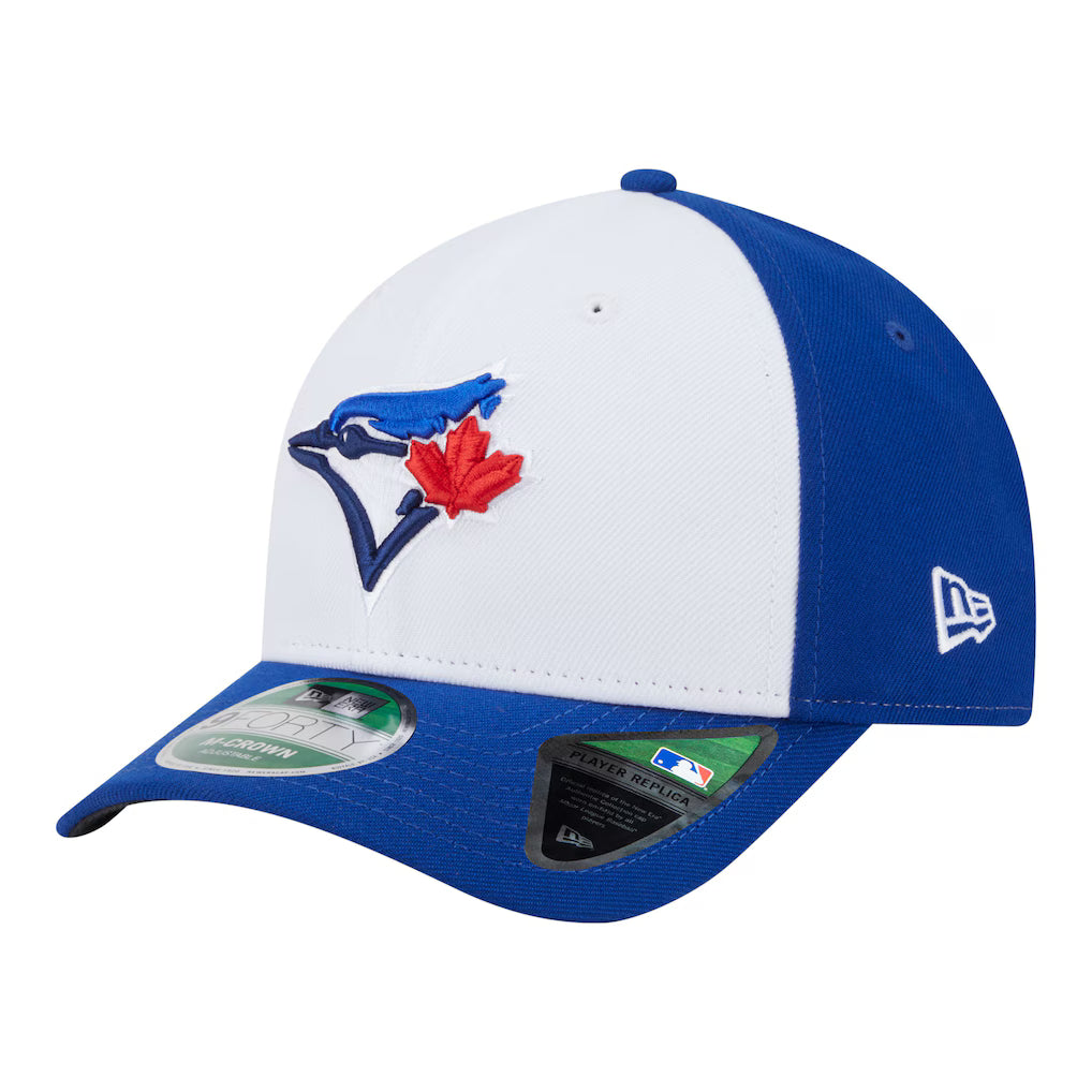 Toronto Blue Jays MLB New Era Men's Royal/White 9Forty 50th Anniversary Side Patch Player Replica Snapback