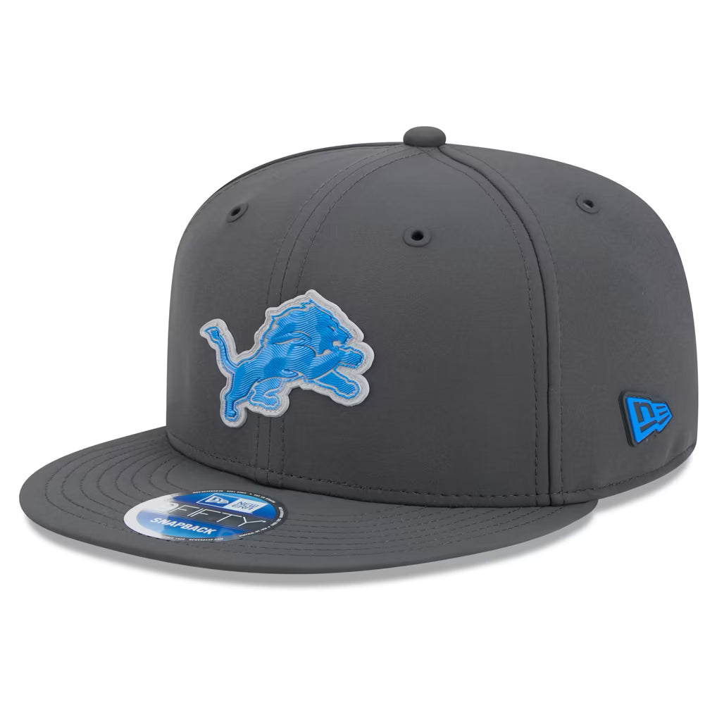 Detroit Lions NFL New Era Men's Charcoal 9Fifty 2026 Sideline Cold Weather Snapback