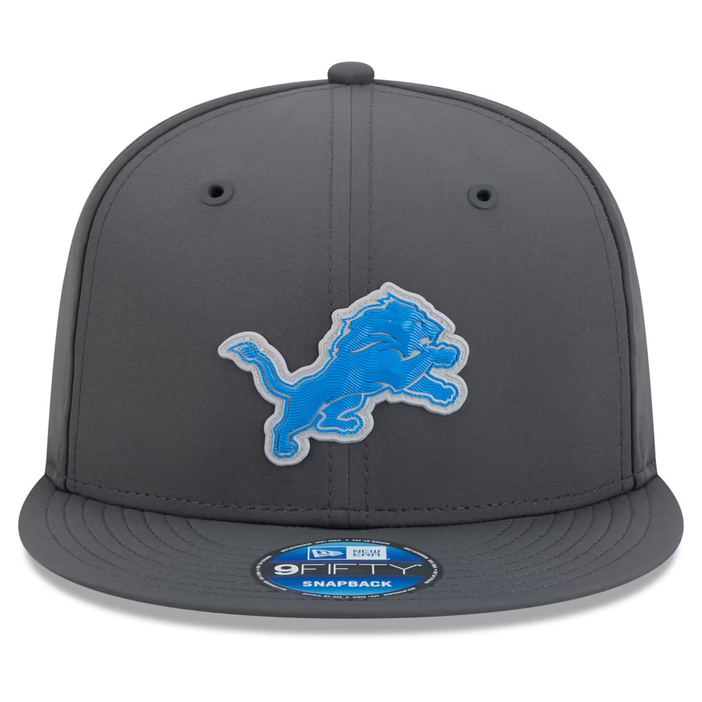 Detroit Lions NFL New Era Men's Charcoal 9Fifty 2026 Sideline Cold Weather Snapback