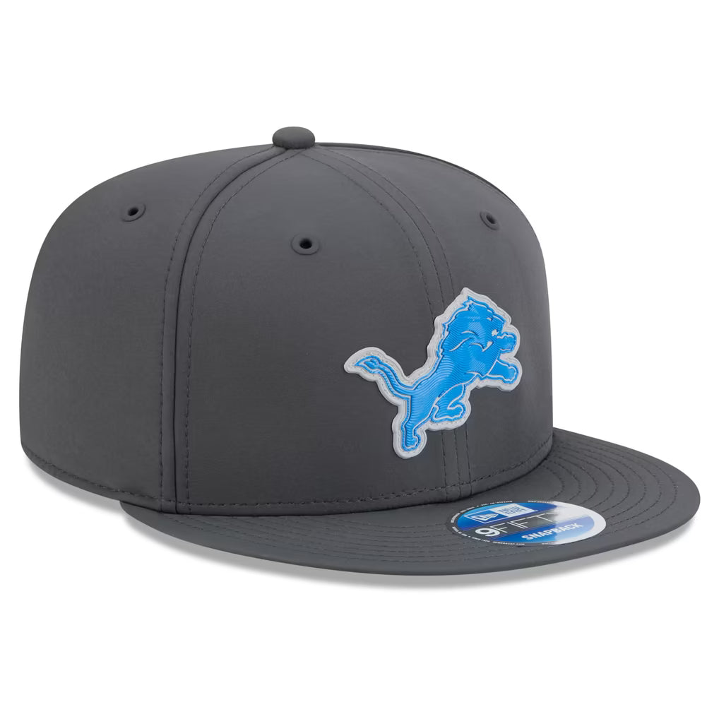 Detroit Lions NFL New Era Men's Charcoal 9Fifty 2026 Sideline Cold Weather Snapback