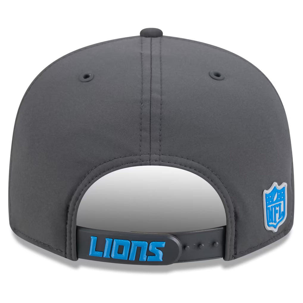 Detroit Lions NFL New Era Men's Charcoal 9Fifty 2026 Sideline Cold Weather Snapback